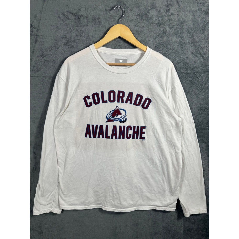 Fanatics Colorado Avalanche NHL Long Sleeve T-Shirt White Mens XL